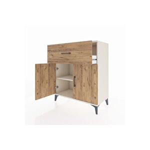 Hyperion Şifonyer Tek Raflı Tek Çekmeceli 2 Kapaklı 88x44x106 Aytaşı-çam