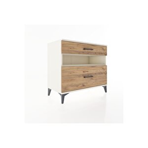 Hyperion Şifonyer Tek Raflı 2 Çekmeceli 88x44x80 Aytaşı-çam