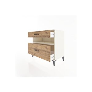 Hyperion Şifonyer Tek Raflı 2 Çekmeceli 88x44x80 Aytaşı-çam