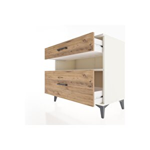 Hyperion Şifonyer Tek Raflı 2 Çekmeceli 88x44x80 Aytaşı-çam