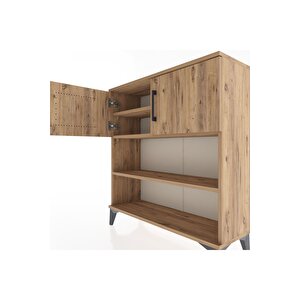 Arges Şifonyer 3 Raflı 2 Kapaklı 88x30x96 Çam-çam