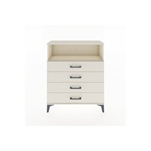 Arges Şifonyer Tek Raflı 4 Çekmeceli 88x30x106 Aytaşı-aytaşı