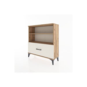 Arges Şifonyer 2 Raflı Tek Çekmeceli 88x30x96 Çam-aytaşı