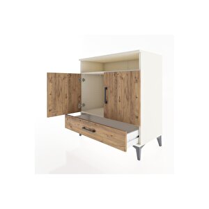 Hyperion Şifonyer 2 Raflı Tek Çekmeceli 2 Kapaklı 88x44x96 Aytaşı-çam