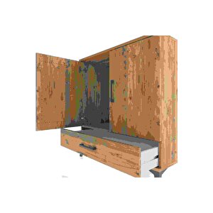 Hyperion Şifonyer Tek Raflı Tek Çekmeceli 2 Kapaklı 88x44x96 Çam-çam