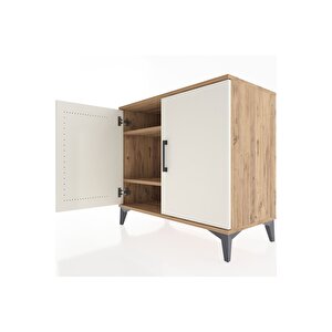 Hyperion Şifonyer 2 Raflı 2 Kapaklı 88x44x80 Çam-aytaşı