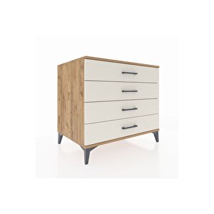 Kronos Şifonyer 4 Çekmeceli 88x59x80 Çam-aytaşı