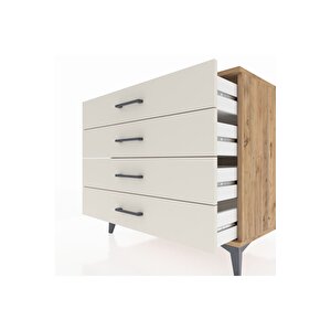 Kronos Şifonyer 4 Çekmeceli 88x59x80 Çam-aytaşı
