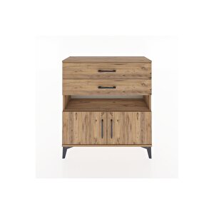 Arges Şifonyer 2 Raflı 2 Çekmeceli 2 Kapaklı 88x30x96 Çam-çam