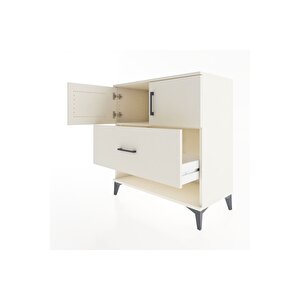 Hyperion Şifonyer Tek Raflı Tek Çekmeceli 2 Kapaklı 88x44x96 Aytaşı-aytaşı