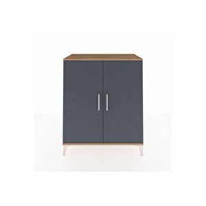 Hyperion Şifonyer 2 Kapaklı 88x44x106 Çam-antrasit