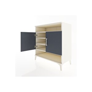 Hyperion Şifonyer 4 Raflı 2 Kapaklı 88x44x96 Aytaşı-antrasit