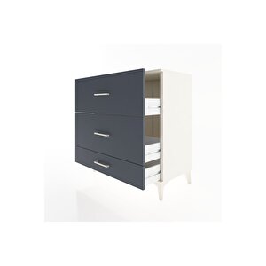 Hyperion Şifonyer 3 Çekmeceli 88x44x96 Aytaşı-antrasit