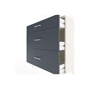 Arges Şifonyer 3 Çekmeceli 88x30x96 Aytaşı-antrasit