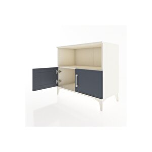 Hyperion Şifonyer Tek Raflı 2 Kapaklı 88x44x80 Aytaşı-antrasit