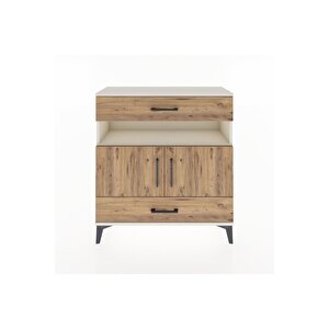 Arges Şifonyer 3 Raflı 2 Çekmeceli 2 Kapaklı 88x30x96 Aytaşı-çam