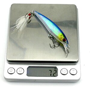 Valkyrie 10 Adet 9cm 7.2gr Tüylü Minnow Rapala Suni Spin Olta Balık Yemi