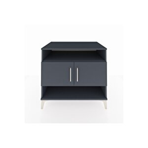 Kronos Şifonyer 3 Raflı 2 Kapaklı 88x59x80 Antrasit-antrasit