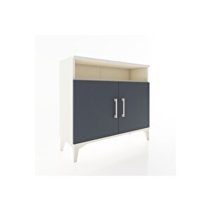 Arges Şifonyer 2 Raflı 2 Kapaklı 88x30x80 Aytaşı-antrasit