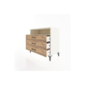 Hyperion Şifonyer Tek Raflı 3 Çekmeceli 88x44x80 Aytaşı-çam