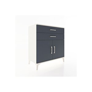 Hyperion Şifonyer Tek Raflı 2 Çekmeceli 2 Kapaklı 88x44x96 Aytaşı-antrasit