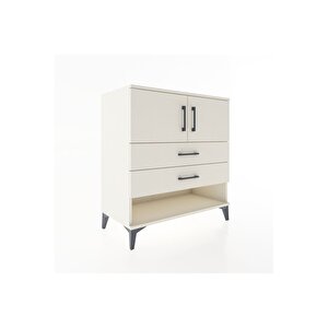 Hyperion Şifonyer 2 Raflı 2 Çekmeceli 2 Kapaklı 88x44x96 Aytaşı-aytaşı