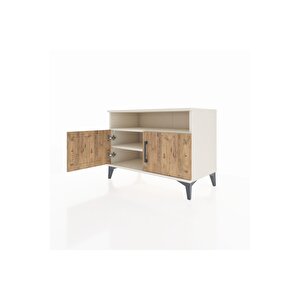 Hyperion Şifonyer 2 Raflı 2 Kapaklı 88x44x64 Aytaşı-çam