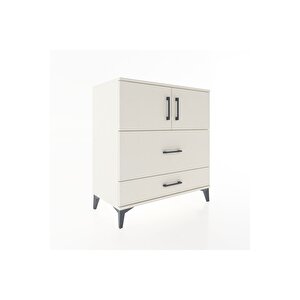 Hyperion Şifonyer Tek Raflı 2 Çekmeceli 2 Kapaklı 88x44x96 Aytaşı-aytaşı