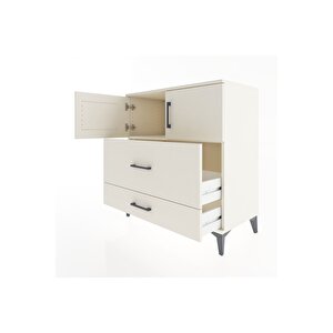 Hyperion Şifonyer Tek Raflı 2 Çekmeceli 2 Kapaklı 88x44x96 Aytaşı-aytaşı