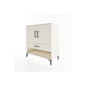 Hyperion Şifonyer 3 Raflı Tek Çekmeceli 2 Kapaklı 88x44x96 Aytaşı-aytaşı