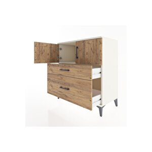 Hyperion Şifonyer Tek Raflı 2 Çekmeceli 2 Kapaklı 88x44x96 Aytaşı-çam