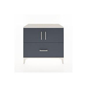 Hyperion Şifonyer Tek Raflı Tek Çekmeceli 2 Kapaklı 88x44x80 Aytaşı-antrasit