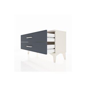 Arges Şifonyer 2 Çekmeceli 88x30x48 Aytaşı-antrasit