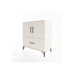 Hyperion Şifonyer 3 Raflı Tek Çekmeceli 2 Kapaklı 88x44x96 Aytaşı-aytaşı