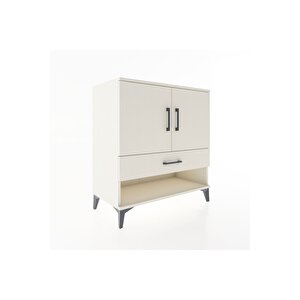 Hyperion Şifonyer 2 Raflı Tek Çekmeceli 2 Kapaklı 88x44x96 Aytaşı-aytaşı