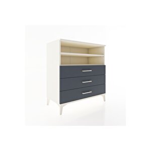 Hyperion Şifonyer 2 Raflı 3 Çekmeceli 88x44x96 Aytaşı-antrasit