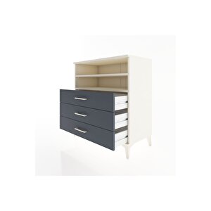 Hyperion Şifonyer 2 Raflı 3 Çekmeceli 88x44x96 Aytaşı-antrasit