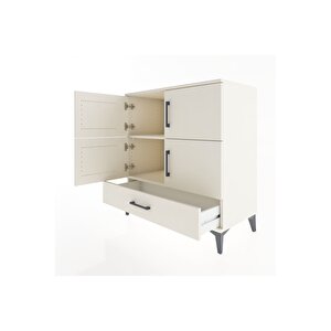 Hyperion Şifonyer 2 Raflı Tek Çekmeceli 4 Kapaklı 88x44x96 Aytaşı-aytaşı