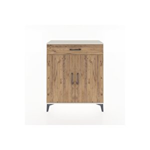 Arges Şifonyer Tek Raflı Tek Çekmeceli 2 Kapaklı 88x30x106 Aytaşı-çam