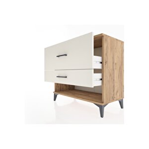 Hyperion Şifonyer 2 Çekmeceli 88x44x80 Çam-aytaşı