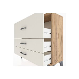 Arges Şifonyer 3 Çekmeceli 88x30x80 Çam-aytaşı