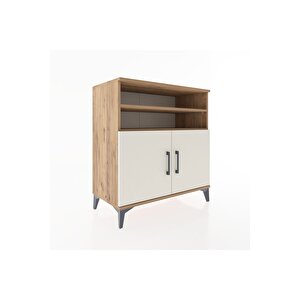 Hyperion Şifonyer 4 Raflı 2 Kapaklı 88x44x96 Çam-aytaşı