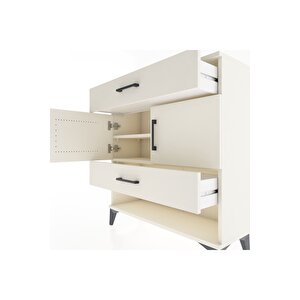 Arges Şifonyer 2 Raflı 2 Çekmeceli 2 Kapaklı 88x30x96 Aytaşı-aytaşı