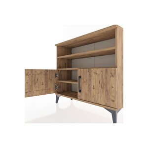 Arges Şifonyer 3 Raflı 2 Kapaklı 88x30x80 Çam-çam