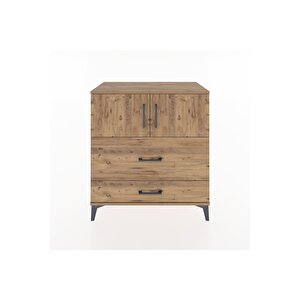 Hyperion Şifonyer 2 Raflı 2 Çekmeceli 2 Kapaklı 88x44x96 Çam-çam