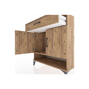 Hyperion Şifonyer Tek Raflı Tek Çekmeceli 2 Kapaklı 88x44x96 Çam-çam