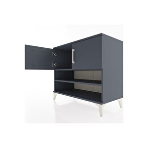 Hyperion Şifonyer 2 Raflı 2 Kapaklı 88x44x80 Antrasit-antrasit