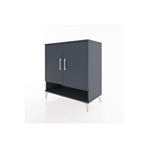 Hyperion Şifonyer 2 Raflı 2 Kapaklı 88x44x96 Antrasit-antrasit