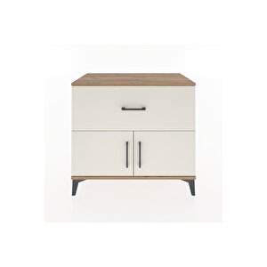 Hyperion Şifonyer Tek Raflı Tek Çekmeceli 2 Kapaklı 88x44x80 Çam-aytaşı