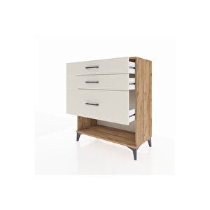 Hyperion Şifonyer 3 Çekmeceli 88x44x106 Çam-aytaşı